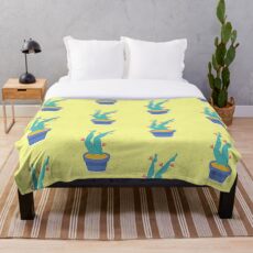 Cactus legs Throw Blanket