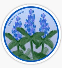 Watercolor Blue Bonnet Sticker