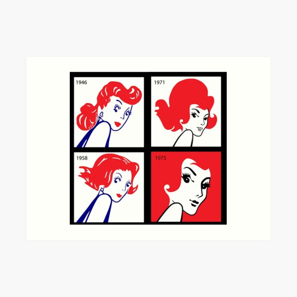 History of the Redheads Matches Girl Art Print