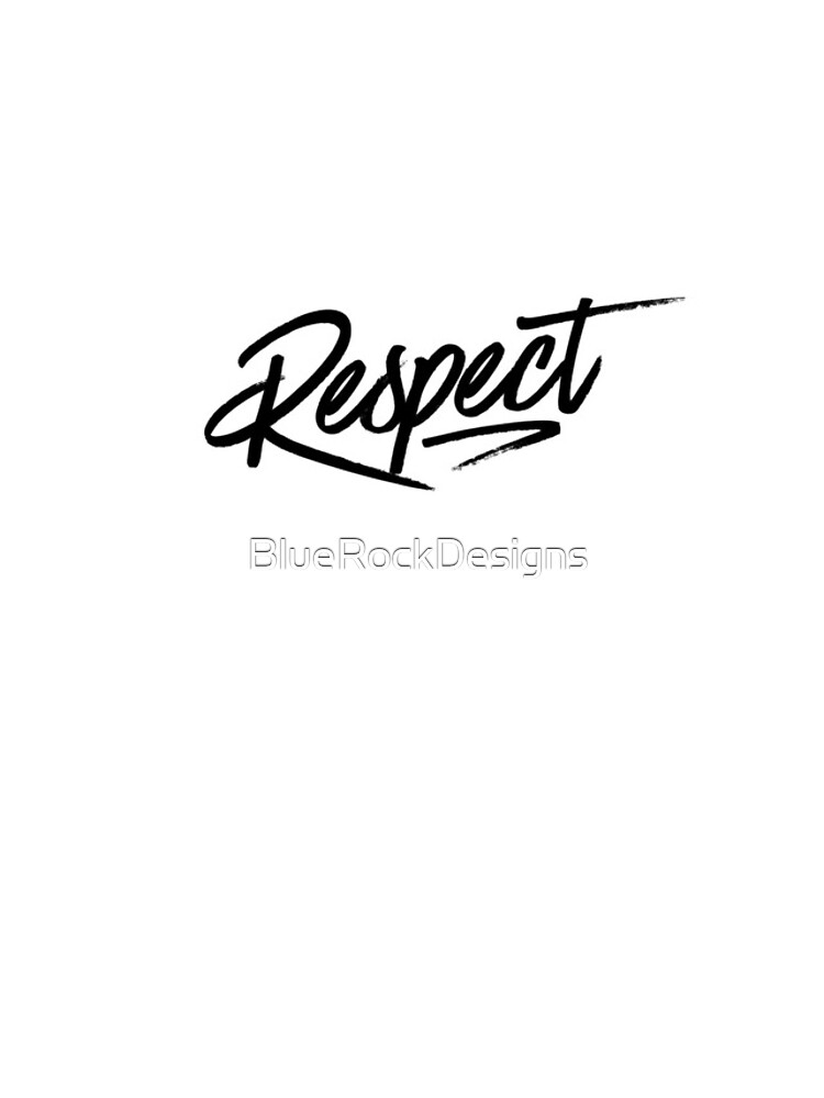 Thumbnail 4 of 4, iPhone Case, Respect script (v2) designed and sold by BlueRockDesigns.