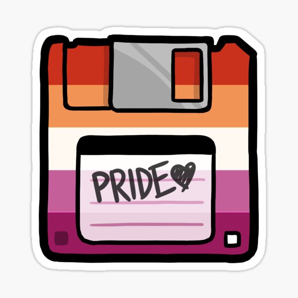 Item preview, Lesbian Pride Floppy Disk designed and sold by piratical.