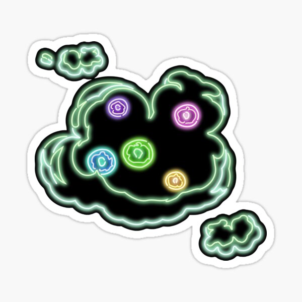 Neon Fart from Rick and Morty Sticker