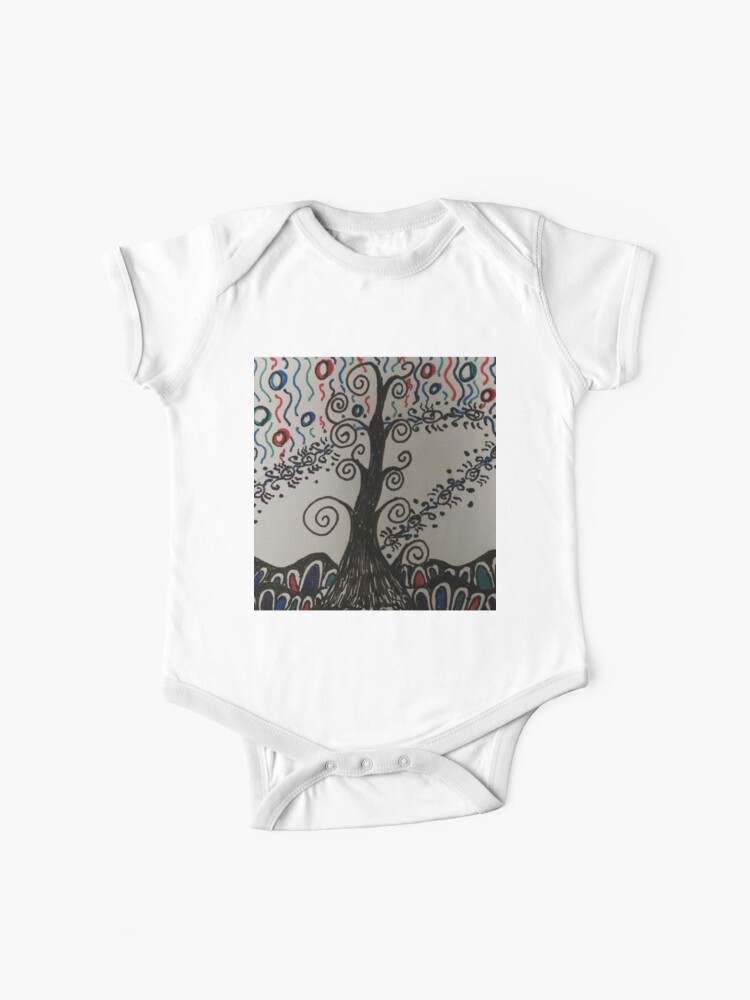 Zentangle 215 Baby One Piece By Ccwillow Redbubble