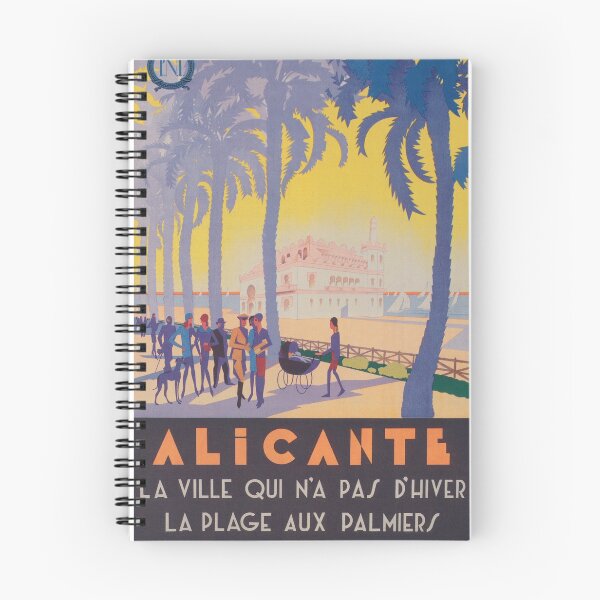Item preview, Alicante Spain Vintage Travel Poster designed and sold by vintagevivian.