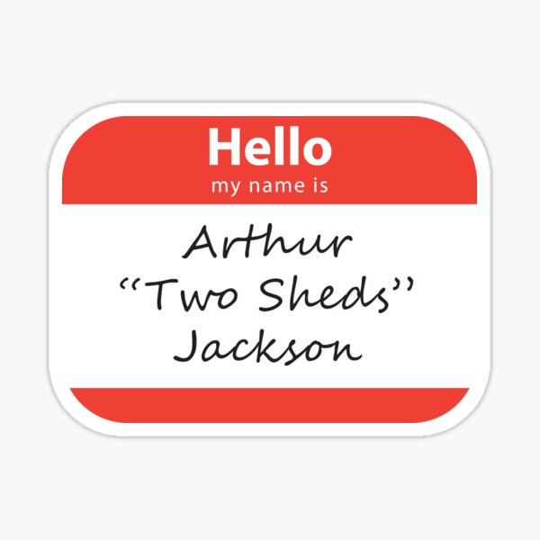 Artikel-Vorschau von Arthur Two wirft Jacksons Namensschild ab, designt und verkauft von PKHalford.