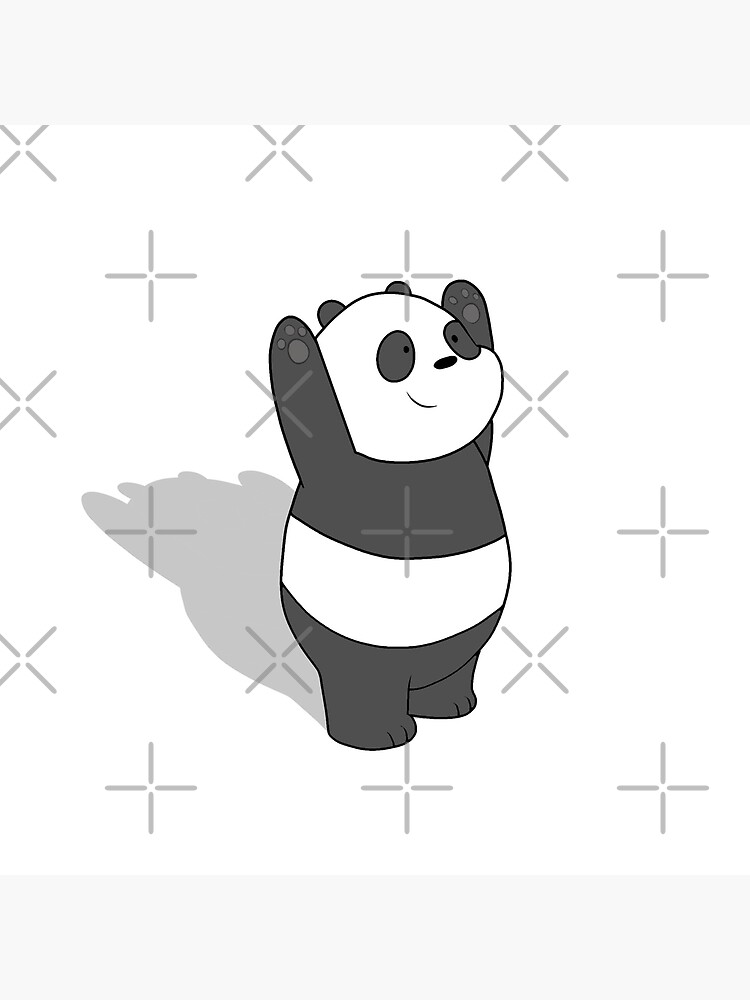 we bare bears panda teddy bear