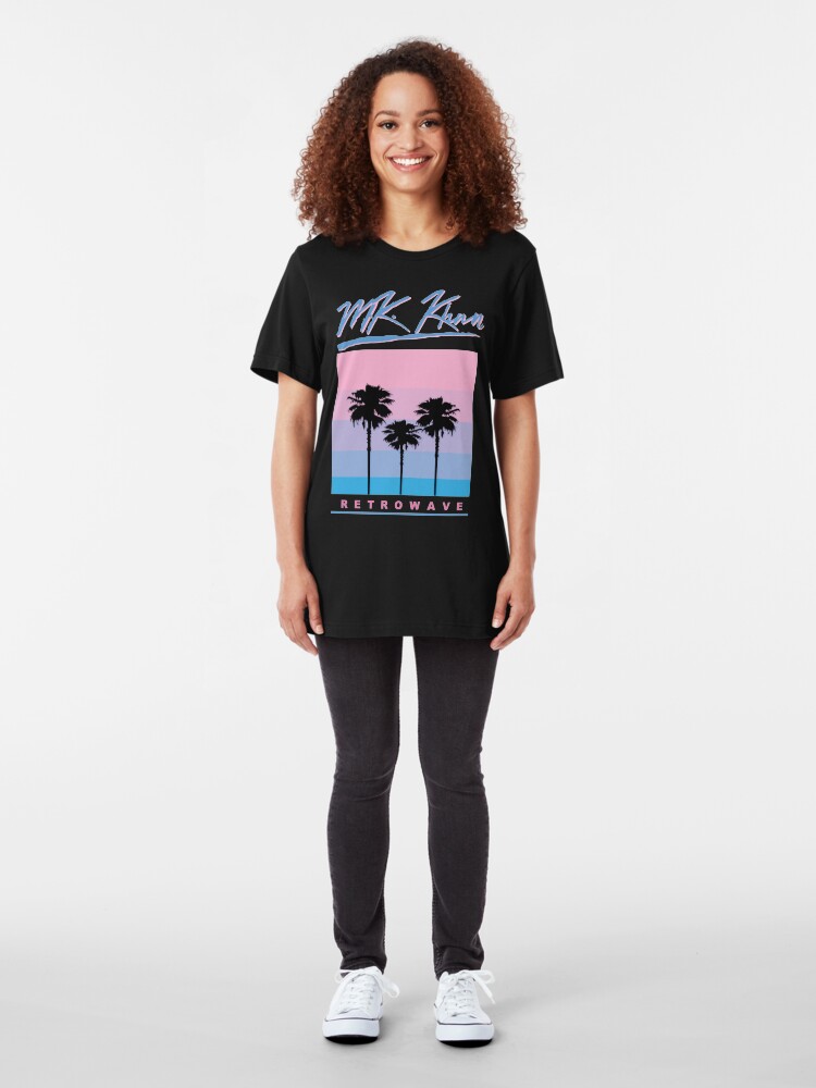 Alternate view of Retrowave Skyline Slim Fit T-Shirt