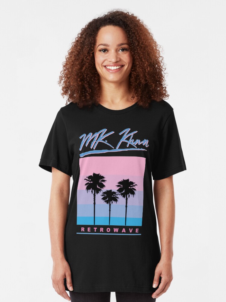 Alternate view of Retrowave Skyline Slim Fit T-Shirt