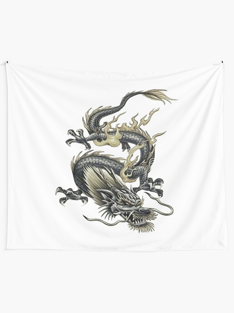 Chinese Dragon Tattoo T Shirt For Dragon Lover Tapestry By Darkdreamer85 Redbubble