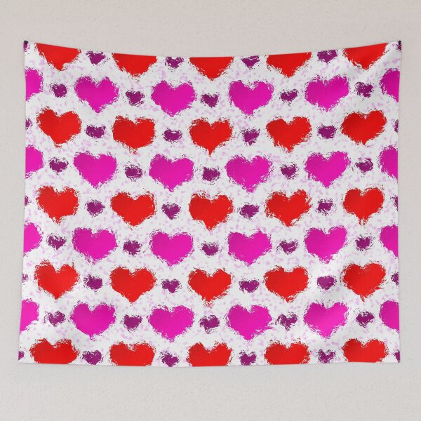 Item preview, Pretty Pink and Red Painted Love Hearts designed and sold by MarkUK97.
