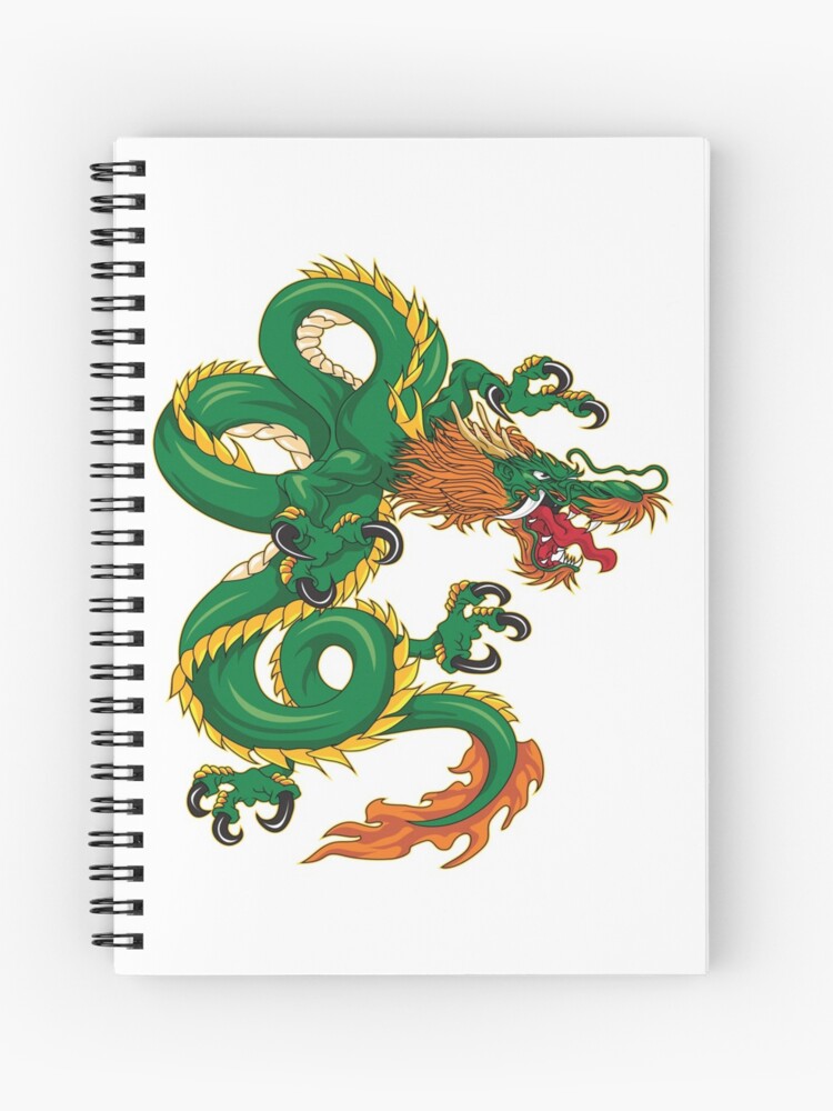 Chinese Dragon Tattoo T Shirt For Dragon Lover Spiral Notebook By Darkdreamer85 Redbubble