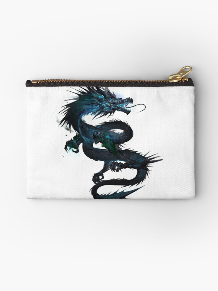 Chinese Dragon Tattoo T Shirt For Dragon Lover Zipper Pouch By Darkdreamer85 Redbubble