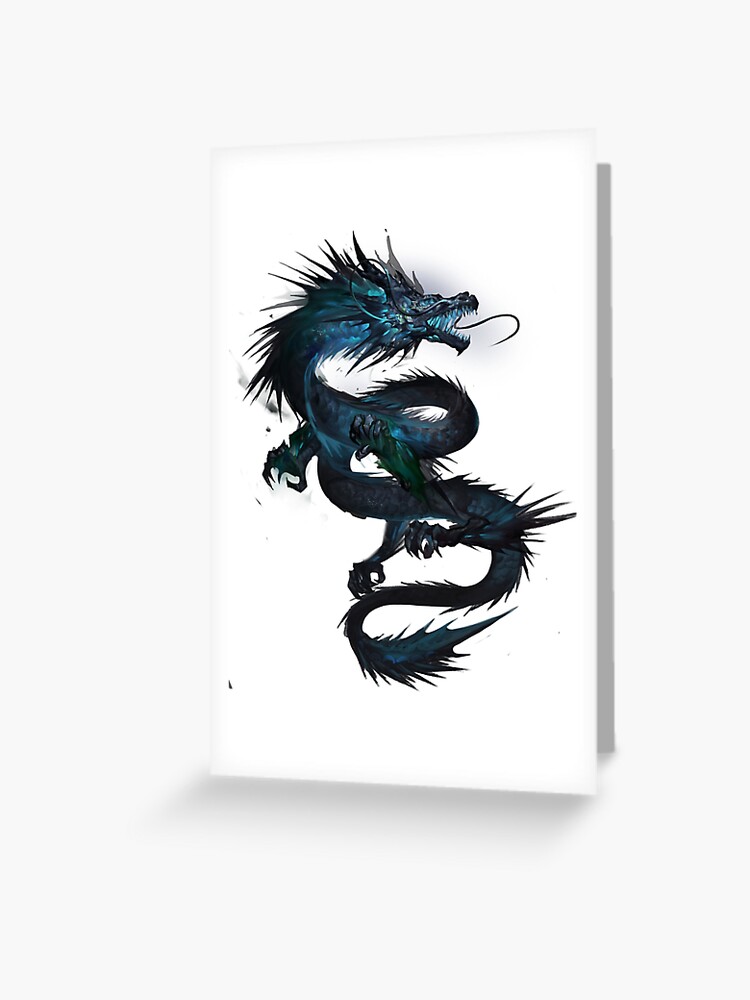 Chinese Dragon Tattoo T Shirt For Dragon Lover Greeting Card By Darkdreamer85 Redbubble