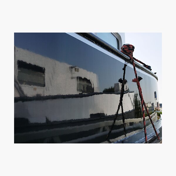 Reflection and a bitt (2) Photographic Print