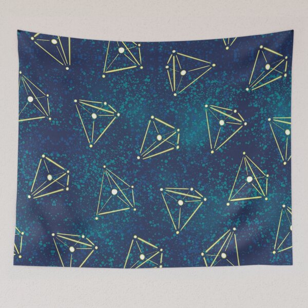 Item preview, Space Galaxy Pyramid Organic Chemistry Constellations designed and sold by Boriana Giormova.