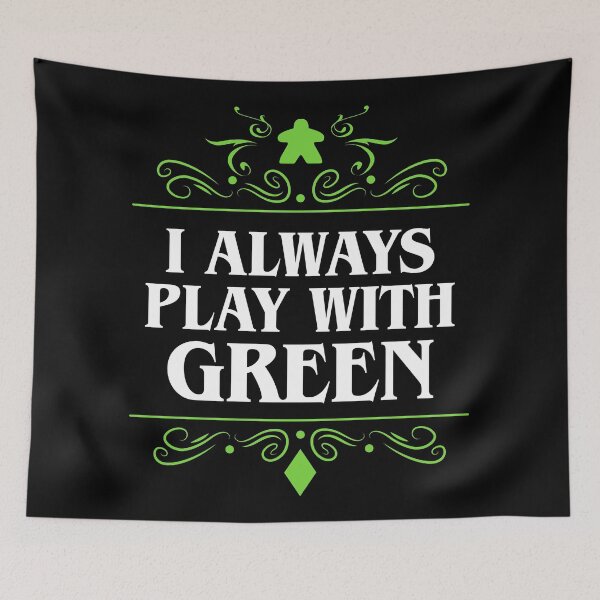 Item preview, I Always Play with Green Board Games Addict designed and sold by pixeptional.