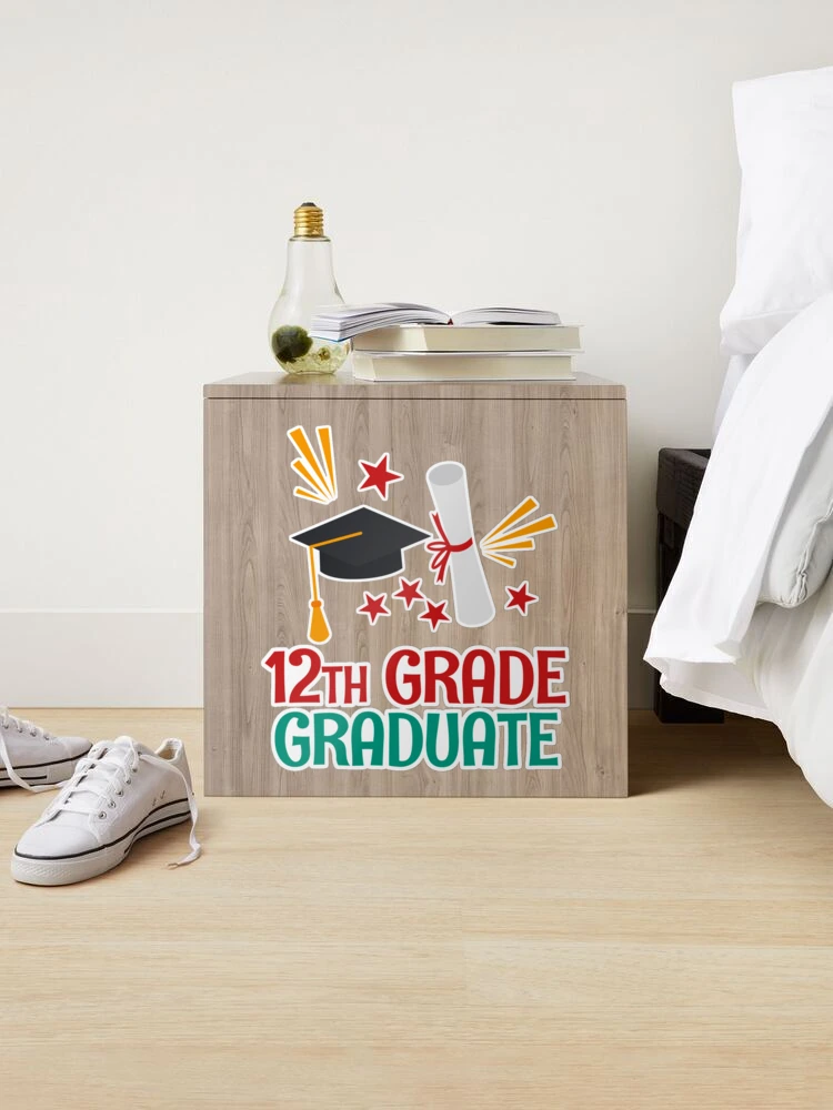 Graduate 12th Grade Sticker for Sale by Bendthetrend