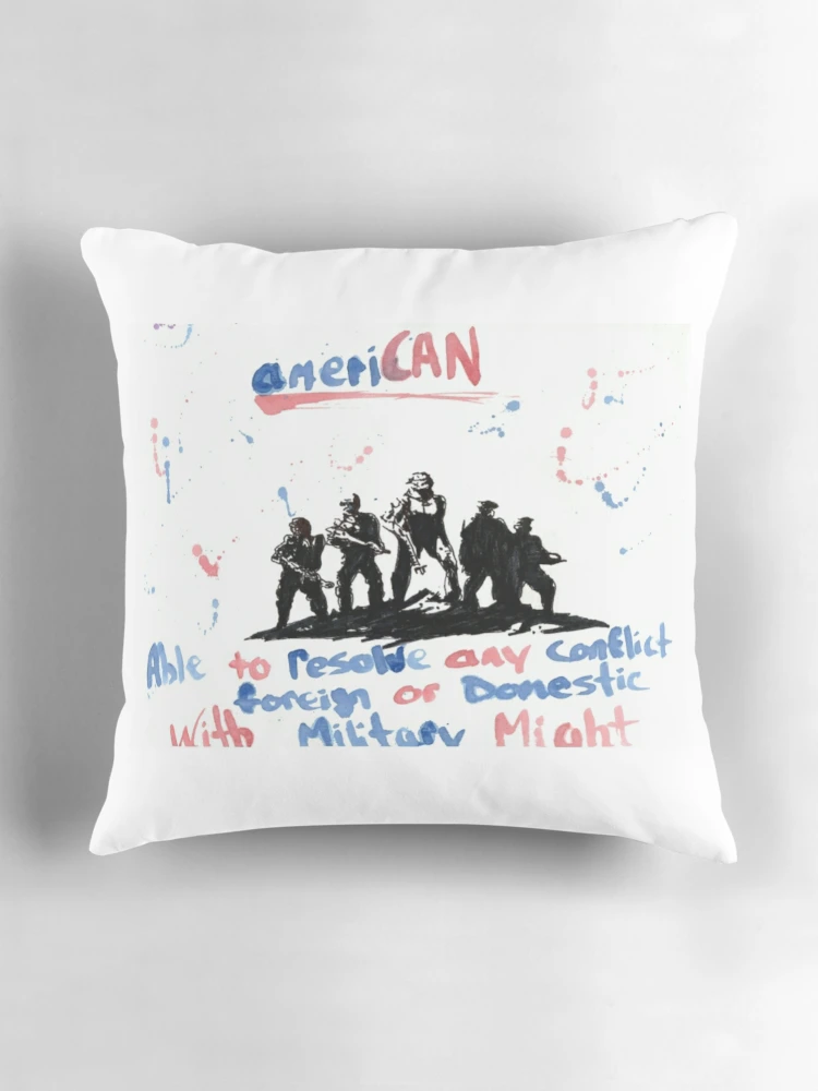 Thumbnail 3 of 4, Pillow, ameriCAN... designed and sold by Troy Glover.