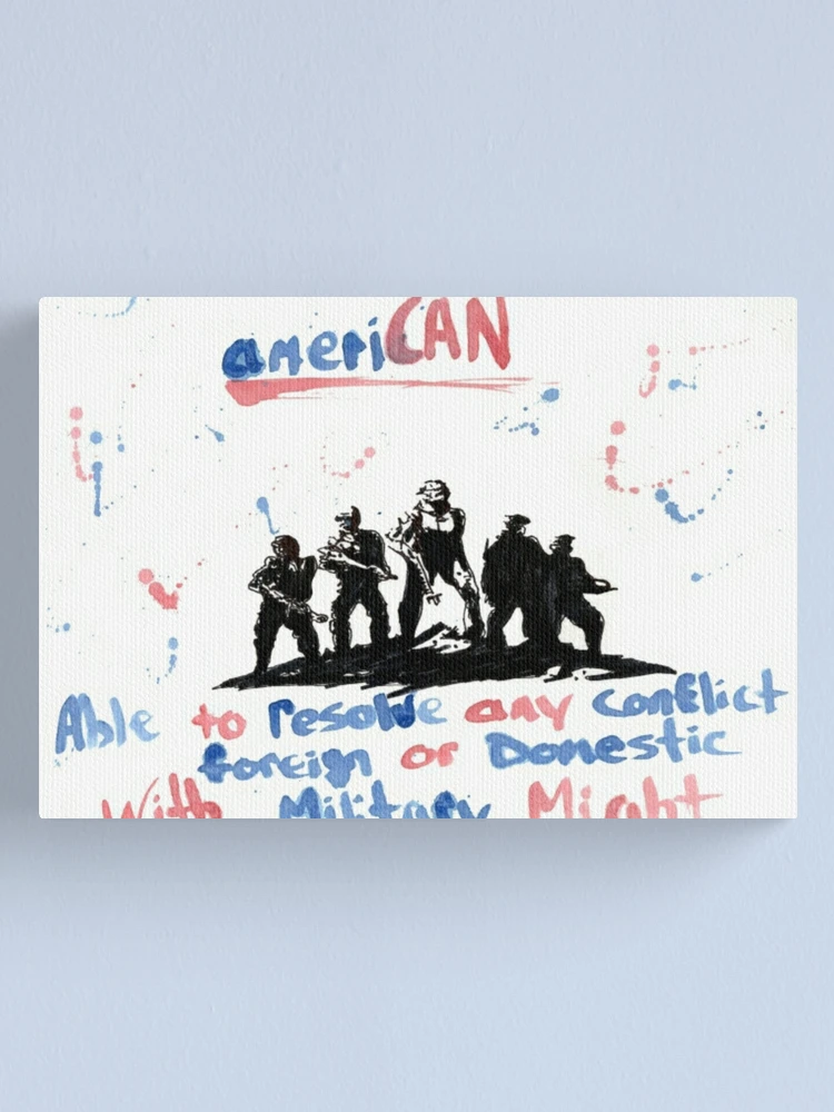 Thumbnail 1 of 3, Canvas Print, ameriCAN... designed and sold by Troy Glover.