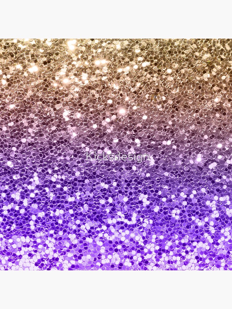 Glitter Stars | Star Glitter | Sparkle Confetti Stars | Multi-color with  Purple Tint | | Art Board Print