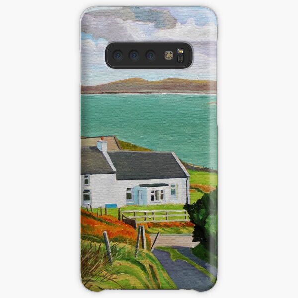 House By The Red Wildflowers Samsung Galaxy Snap Case