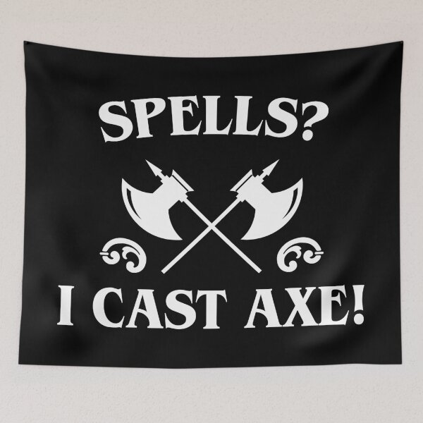 Item preview, Spells I Cast Axe Barbarian designed and sold by pixeptional.