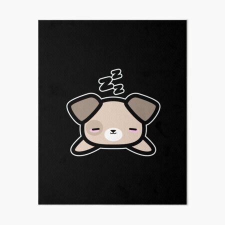 Cute Sleeping Bear Kawaii Style Drawing Gift Poster by Niks Shop