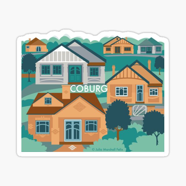Coburg Green Sticker