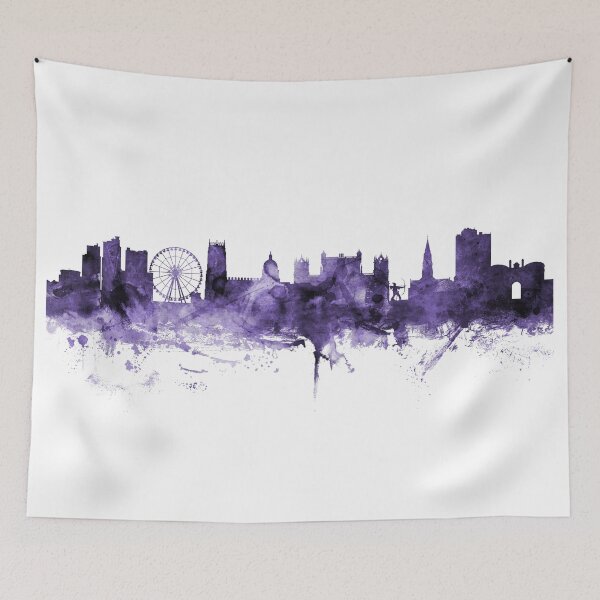 Item preview, Nottingham England Skyline designed and sold by ArtPrints.