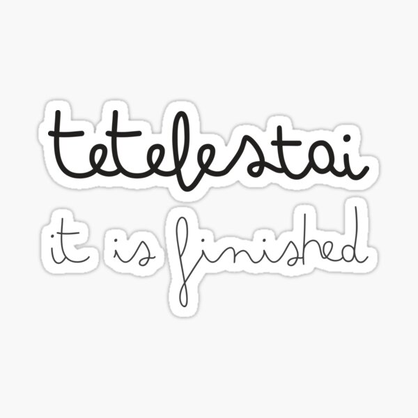 Artikel-Vorschau von Tetelestai, designt und verkauft von plushism.