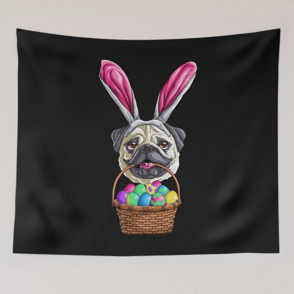 Item preview, Pug Easter designed and sold by Bendthetrend.