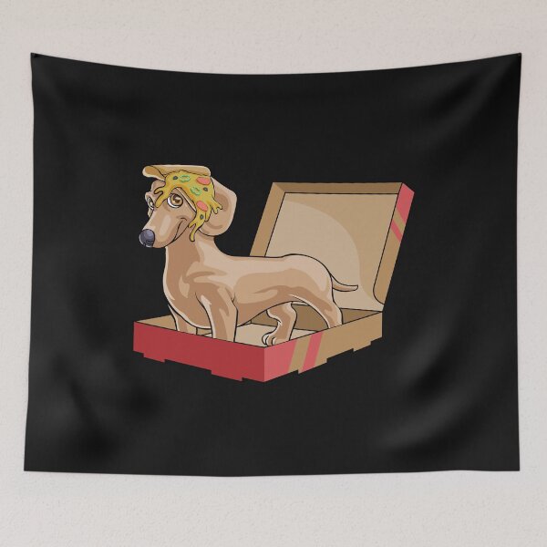 Item preview, Dachshund Pizza designed and sold by Bendthetrend.