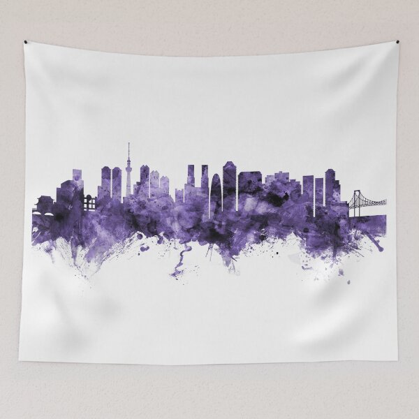 Artikelvorschau, Tokyo Japan Skyline entworfen und verkauft von ArtPrints.