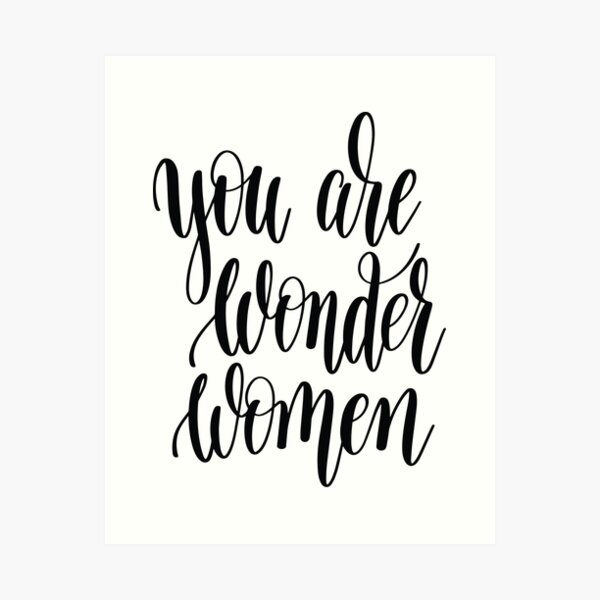 wonder women wall art redbubble