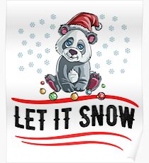 Christmas Let It Snow Poster