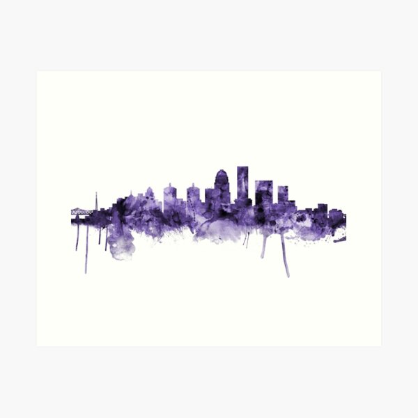 Item preview, Louisville Kentucky City Skyline designed and sold by ArtPrints.