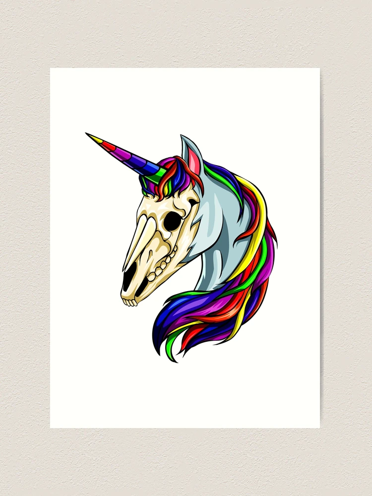 Unicorn Skull