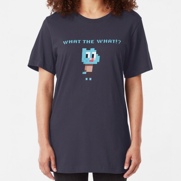 8bit Gumball Quote Slim Fit T-Shirt