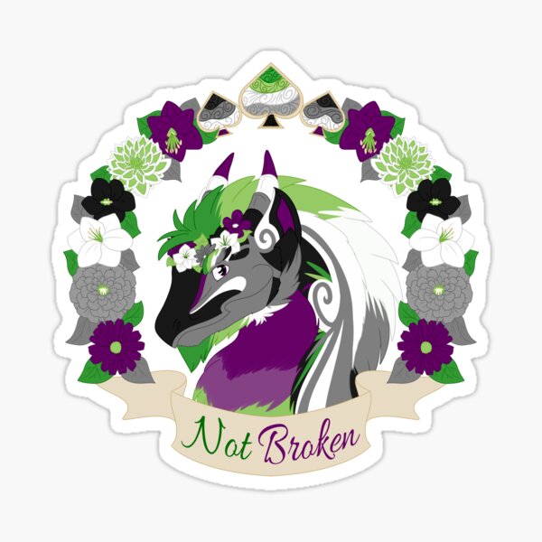 Aroace Pride - Not Broken Sticker