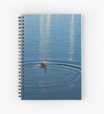 Ripples and Circles – Red-Necked Grebe Spiral Notebook