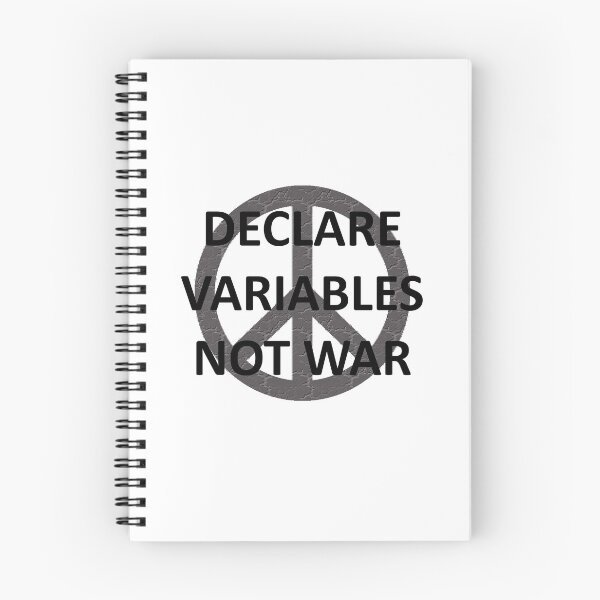 Item preview, Declare Variables Not War - Programmer - Coder designed and sold by AndiHK.