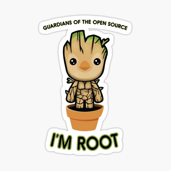 I am root Sticker