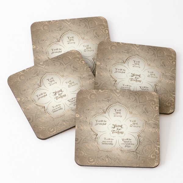 Item preview, Reiki Principles - Reiki Precepts Golden Sheer designed and sold by Nartissima.