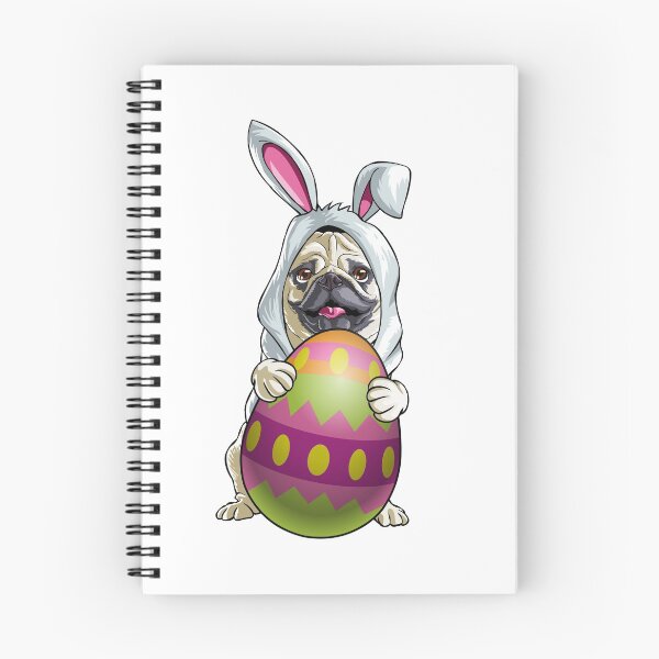 Item preview, Pug Easter Bunny designed and sold by Bendthetrend.