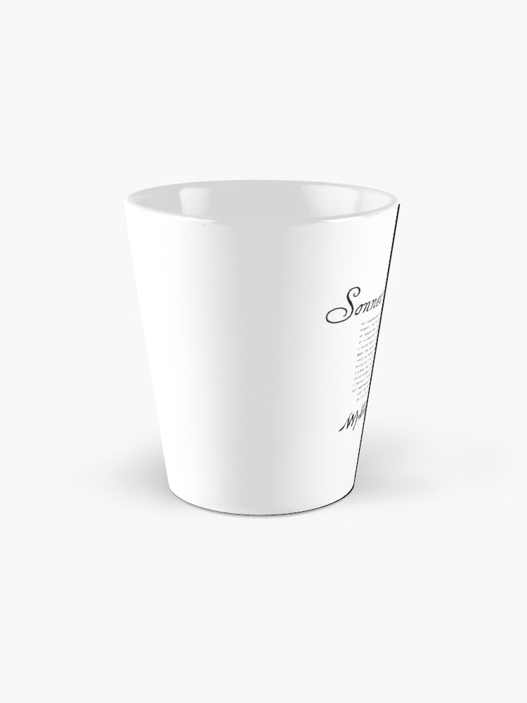 Alternate view of Shakespeare Sonnet No. 130 Mug