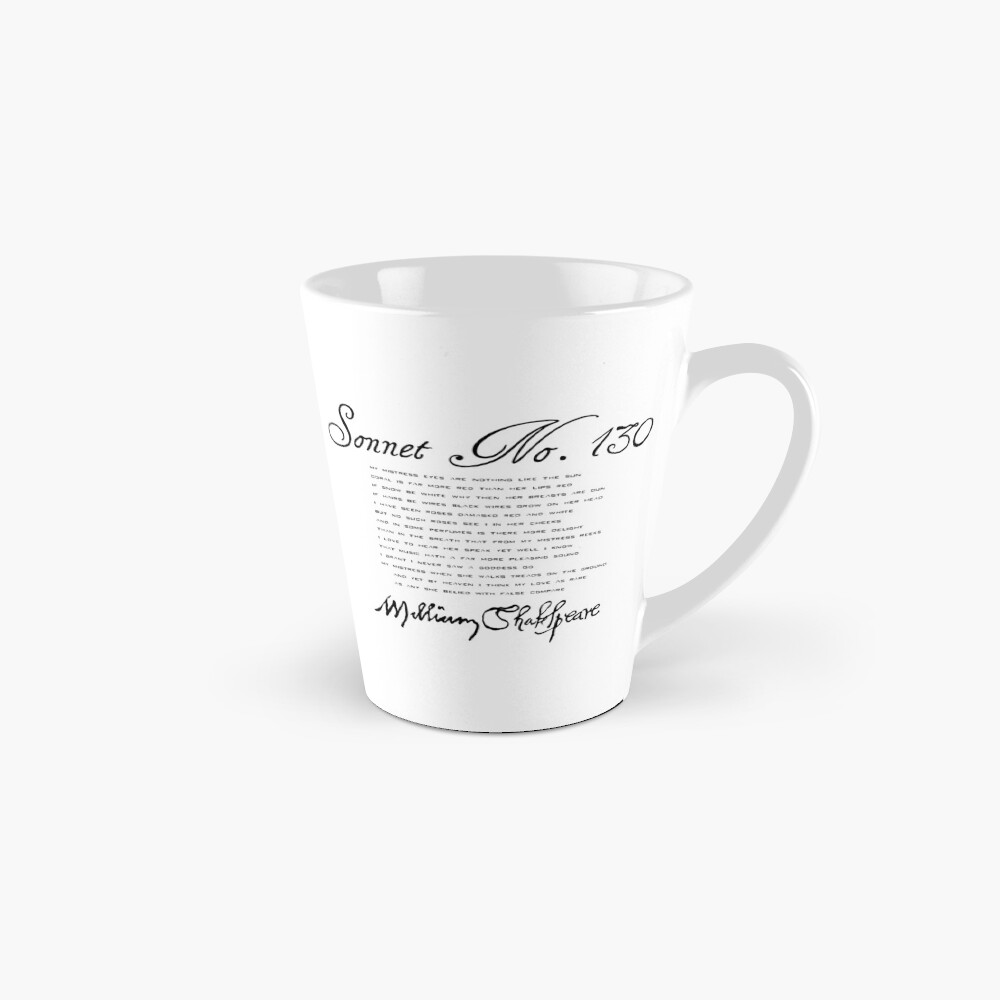 Shakespeare Sonnet No. 130 Coffee Mug