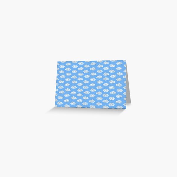Clouds Blue Greeting Card
