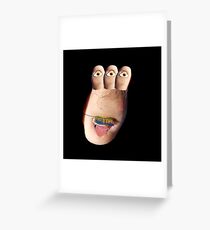 Tarjeta de felicitación dedo del pie de dylan jones