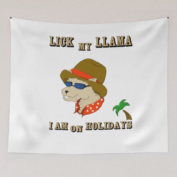 Item preview, Llama on vacation designed and sold by shirts4people.