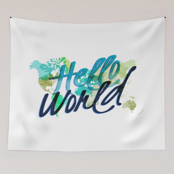 Item preview, Hello World designed and sold by TimelessJourney.